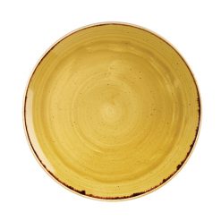 Stonecast Mustard Seed Yellow 12inch Coupe Plate