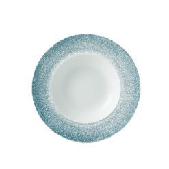 Topaz Blue Wide Rim Bowl 11inch