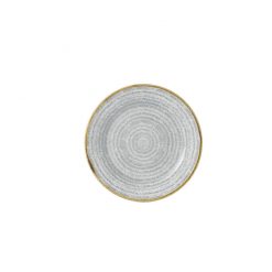 Stone Grey Rimmed Plate 8 inch