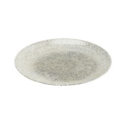 Raku Quartz Black Coupe Plate 10 Inch