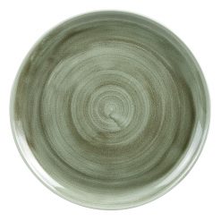 Patina Burnished Green Coupe Plate 12.75 inch