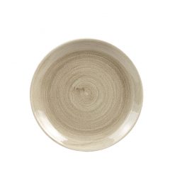 Stonecast Patina Antique Taupe Coupe Plate 8.6 inch