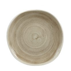 Patina Antique Taupe Organic Plate 10.4 inch