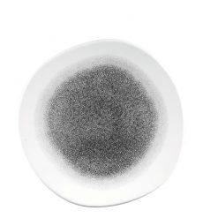 Quartz Black Organic Round Plate