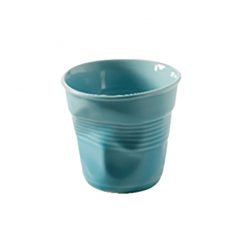 Froissé Porcelain Crumpled Tumbler Blue 18cl