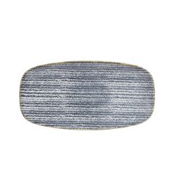 Studio Prints Slate Blue Chefs' Oblong Plate No. 3