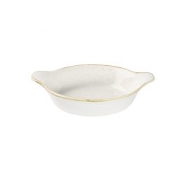 Stonecast Barley White Large Round Eared Dish