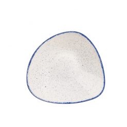 Stonecast Hints Indigo Triangle Bowl