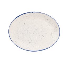 Stonecast Hints Indigo Oval Plate 30.5cm