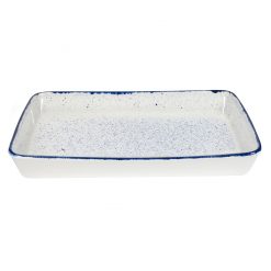 Stonecast Hints Indigo Rectangle Baking Dish 15 inch