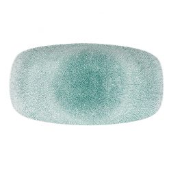 Raku Jade Green Oblong Chefs Plate No. 4