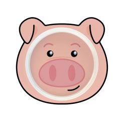 Pig Melamine Junior Plate 243x231mm