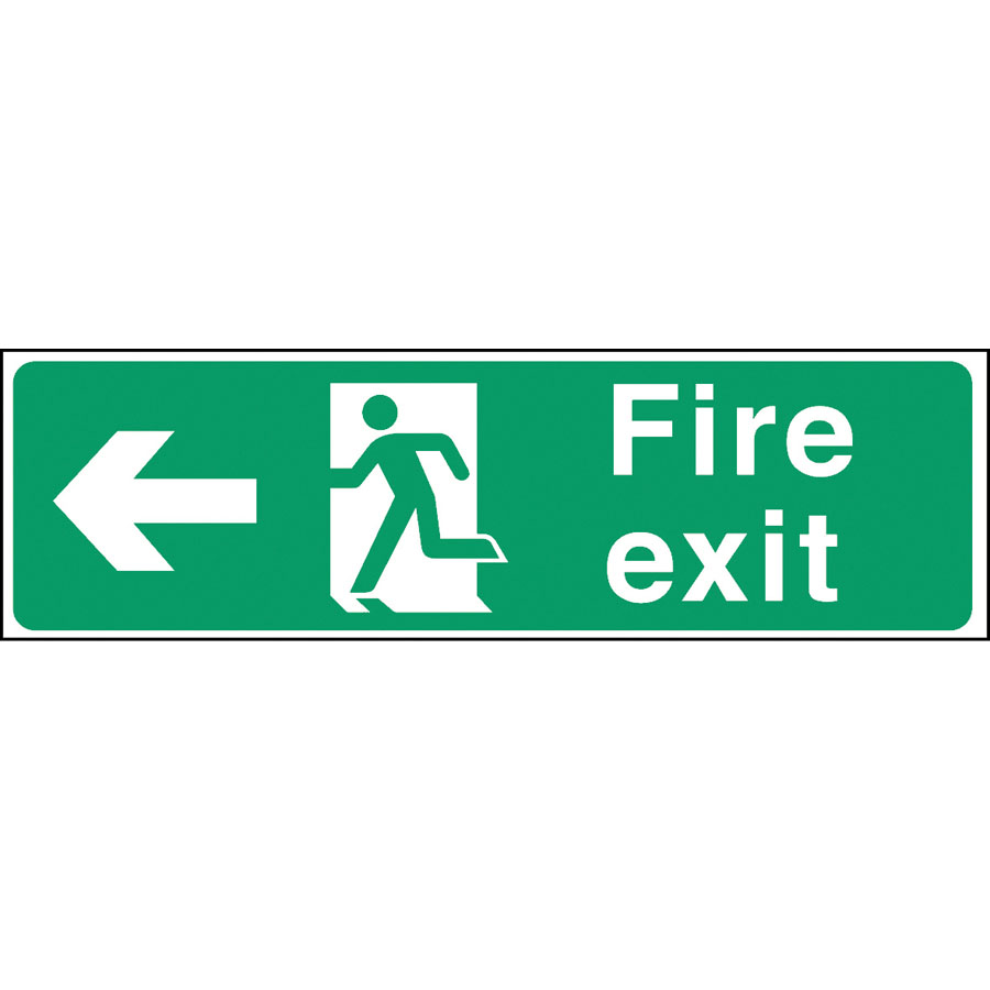 Safety Sign Fire Exit Left Arrow – Pro Catering Equipment